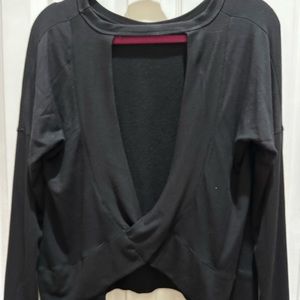Emily Hsu pullover. Open back sweater